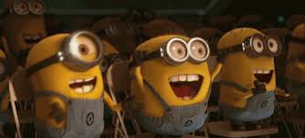 Minions! GIF - Cheering Happy Laugh - Discover & Share GIFs